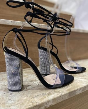 SANDÁLIA SALTO STRASS